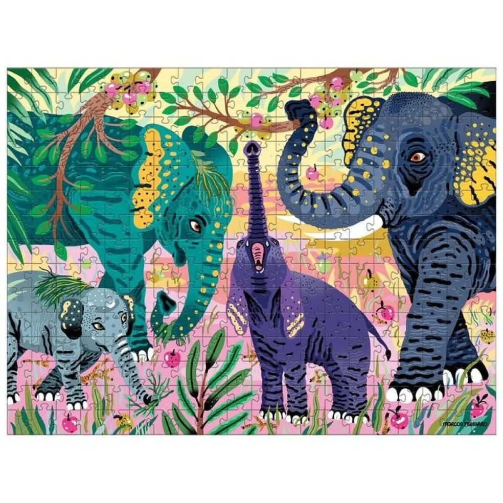 Mudpuppy Puzzle Asiatischer Elefant 300 Teile 7 Jahre+