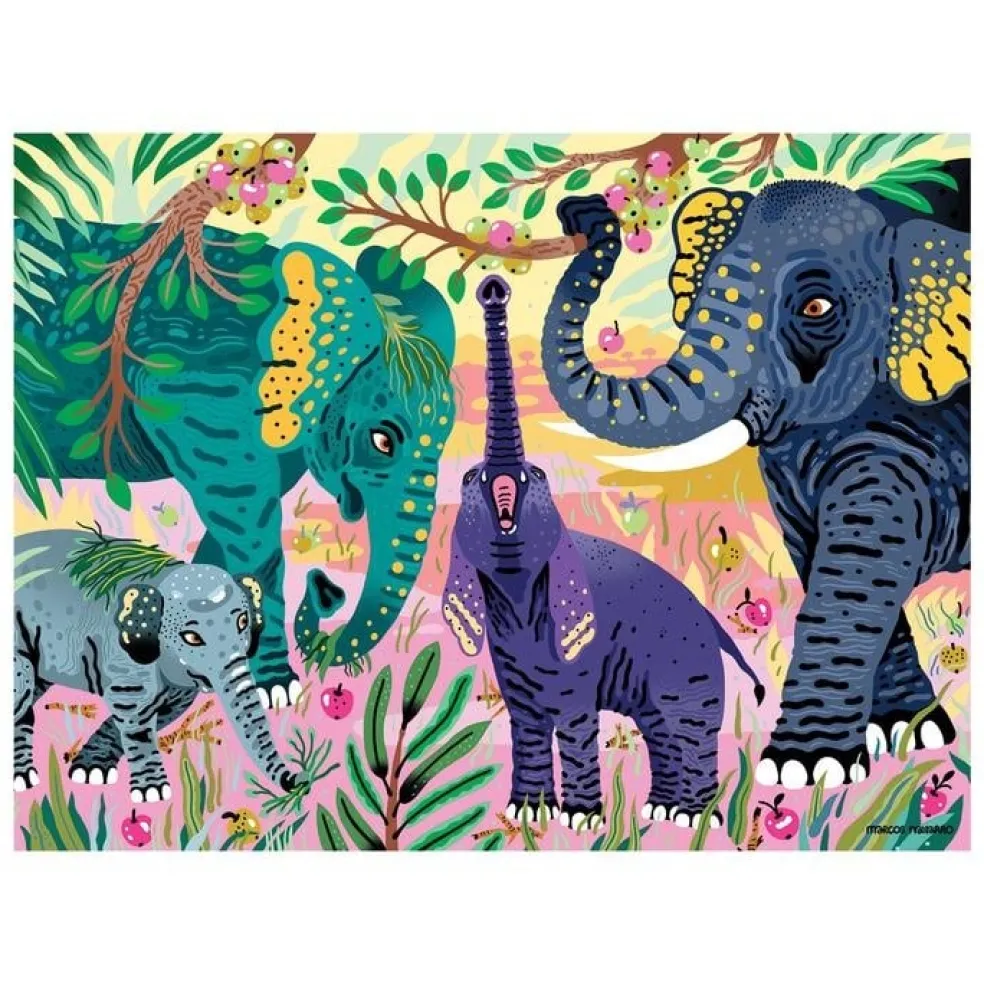 Mudpuppy Puzzle Asiatischer Elefant 300 Teile 7 Jahre+