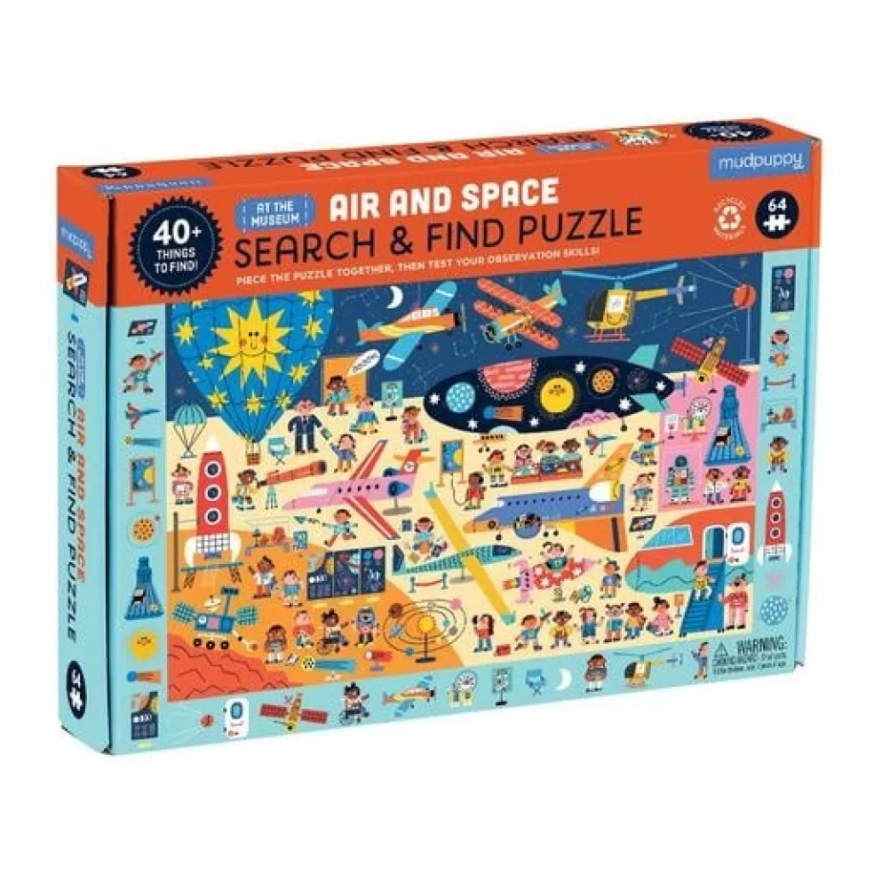 Mudpuppy Puzzle Suchen & Finden Air Space 64 Teile