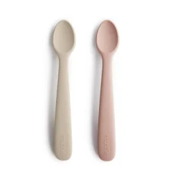 Mushie Baby-Löffel Blush Shifting Sand