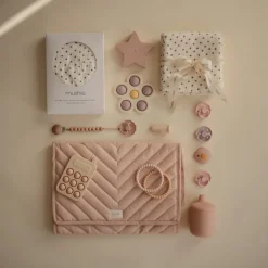Mushie Blume Press Toy Lilac
