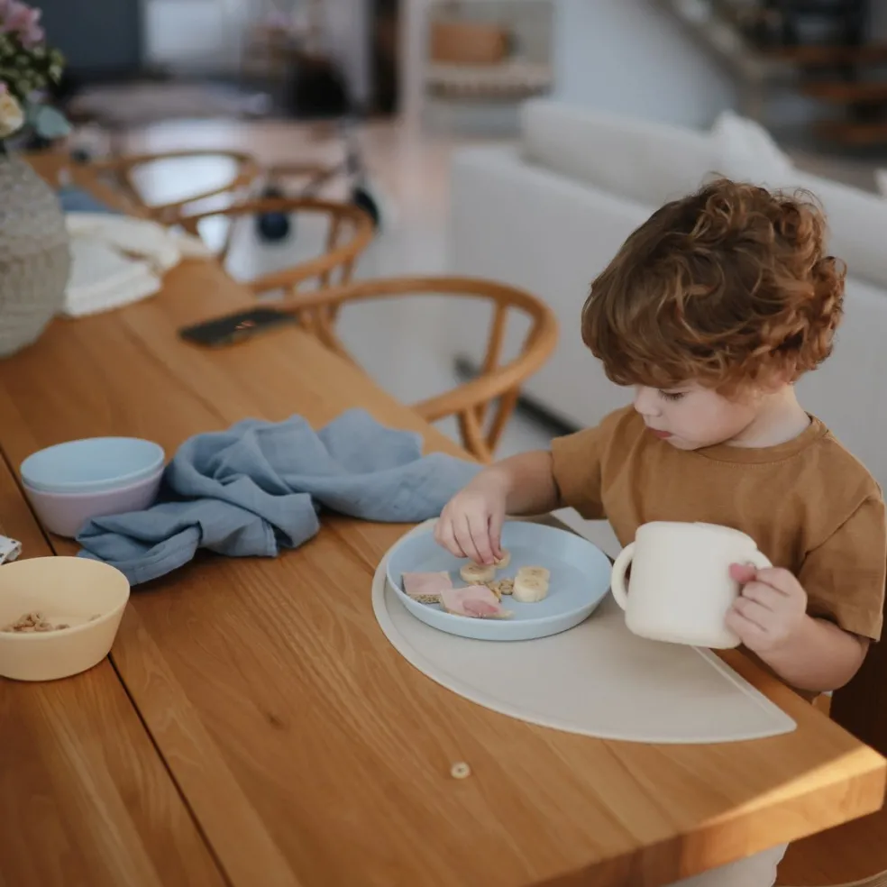Mushie Schalen Powder Blue 2-Teilig