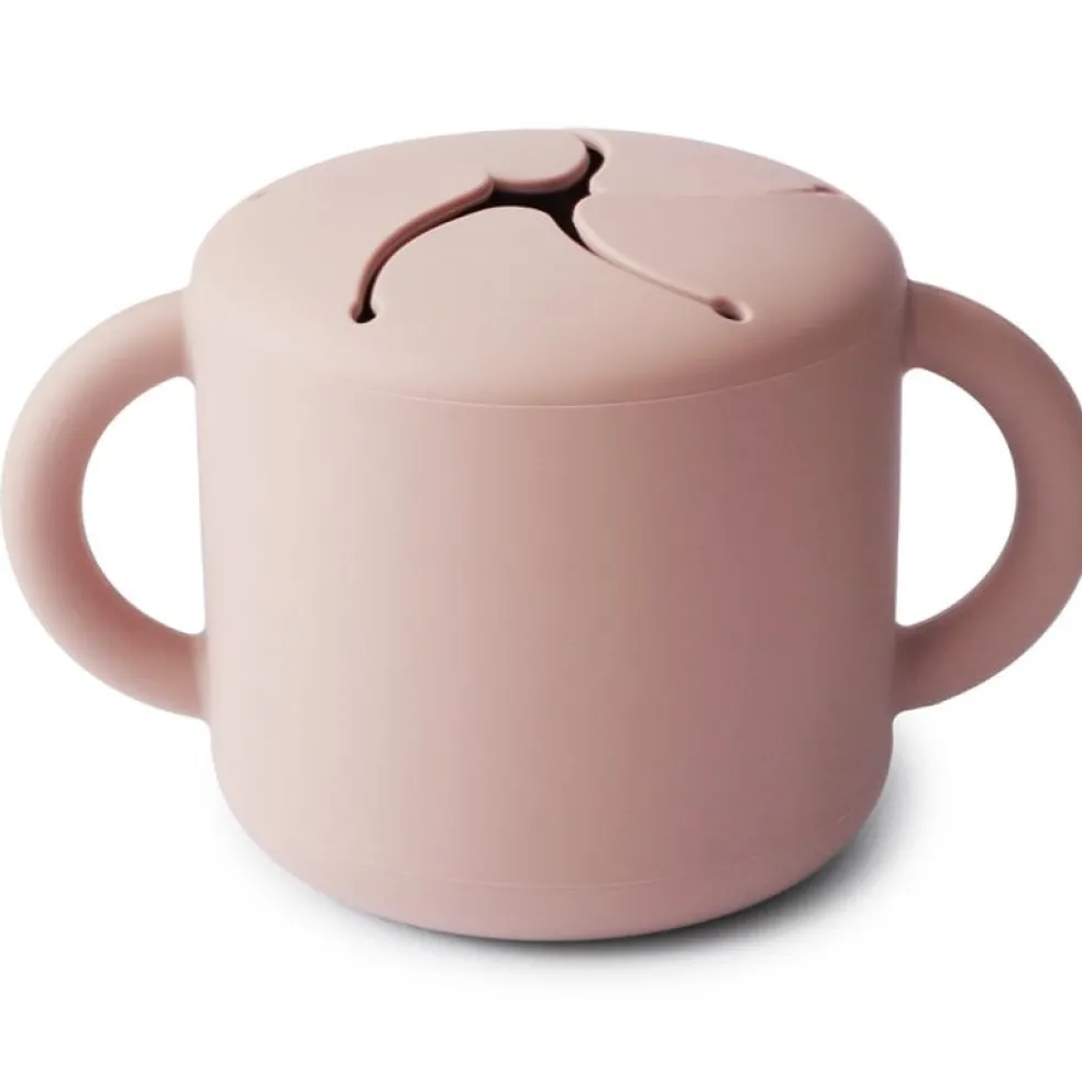 Mushie Snack Cup Blush Hellrosa