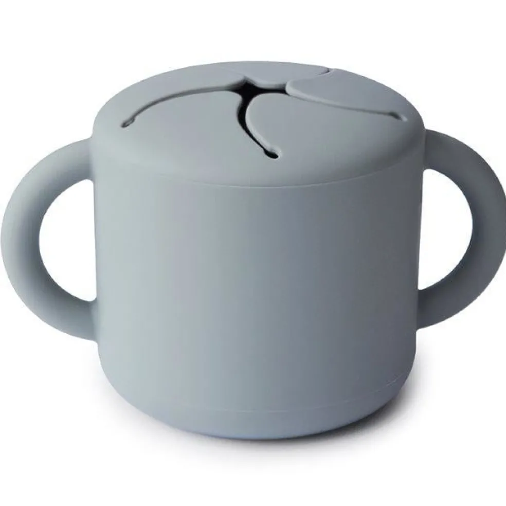 Mushie Snack Cup Stone Grau