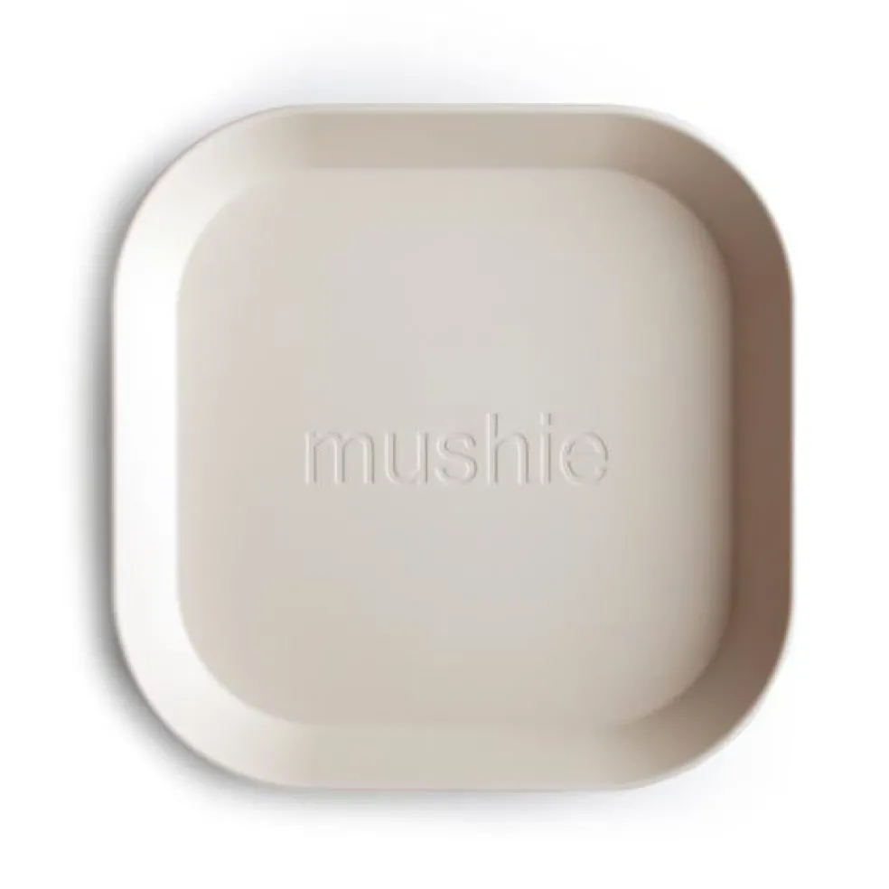 Mushie Teller Ivory 2-Teilig