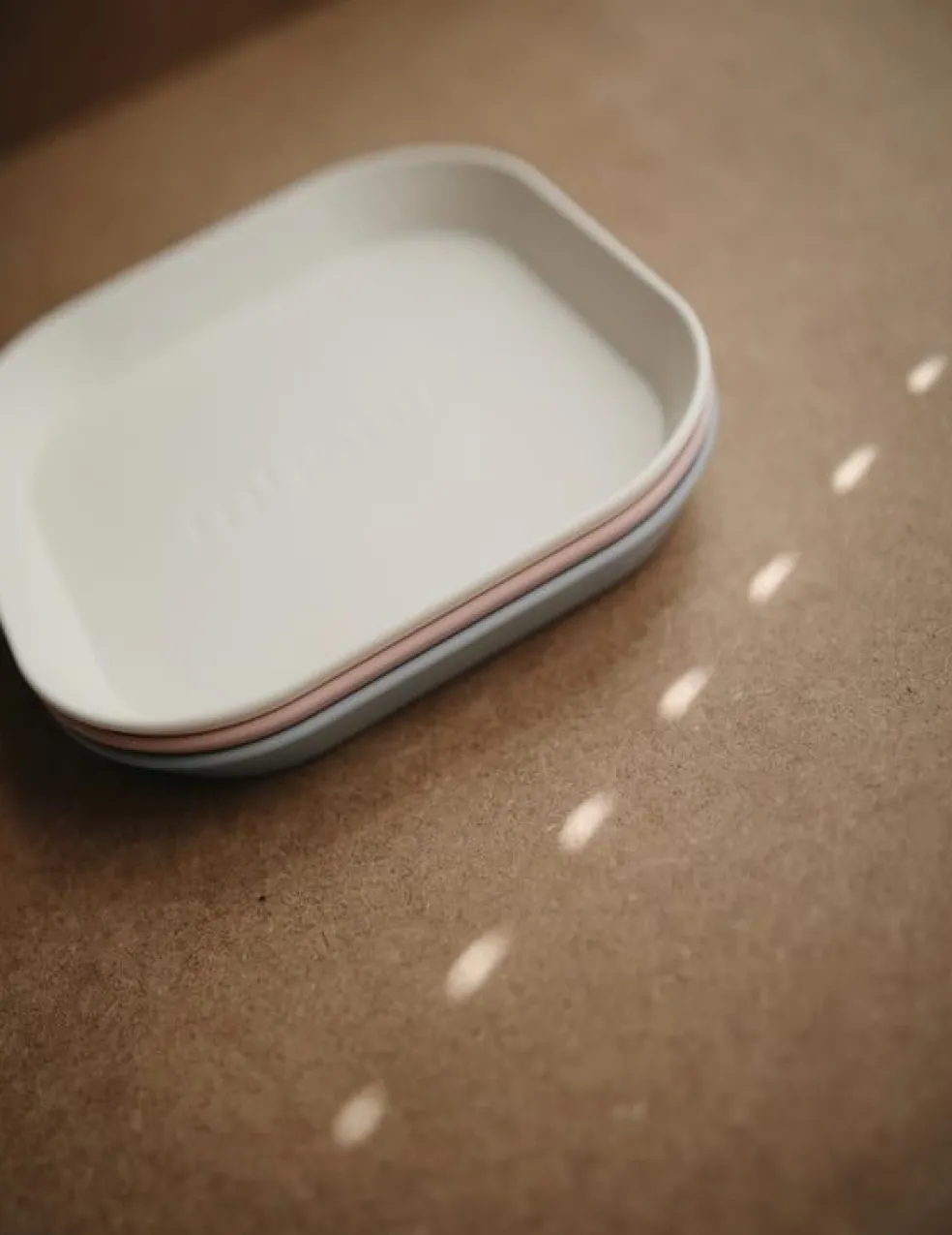 Mushie Teller Ivory 2-Teilig