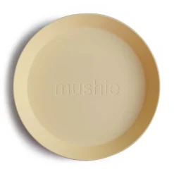 Mushie Teller Pale Daffodil Gelb 2-Teilig