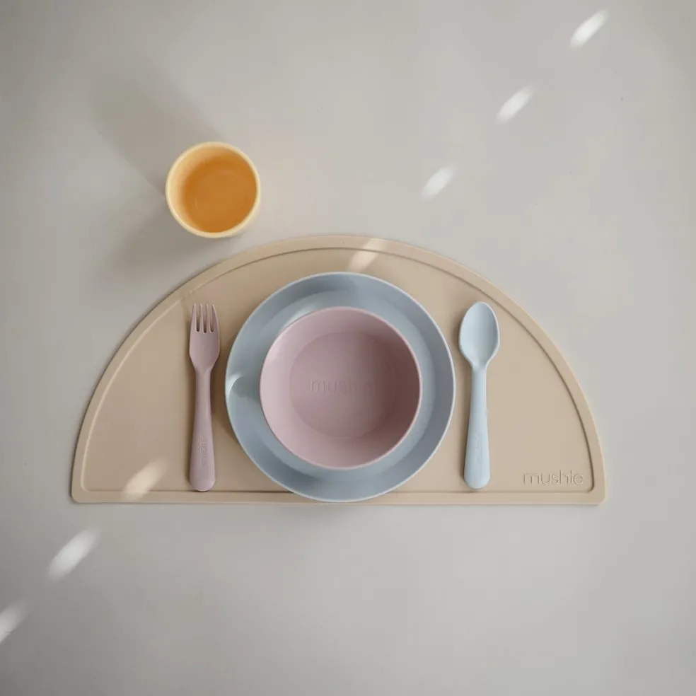 Mushie Teller Soft Lilac 2-Teilig