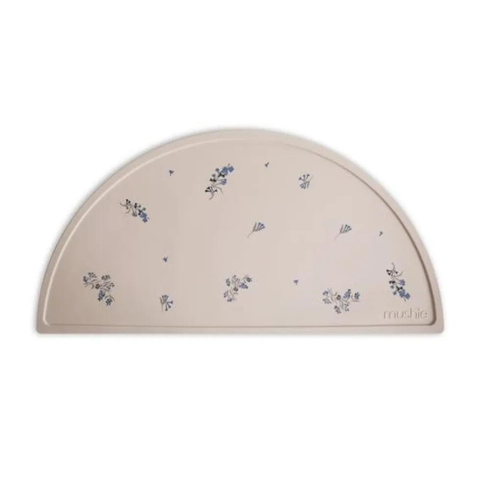 Mushie Tischset Lilac Flowers Beige
