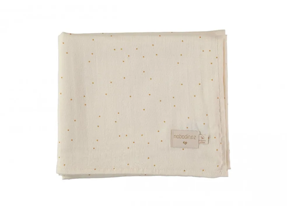 Nobodinoz Mulltuch-Set Eden Green Butterfly 100 x 120 cm