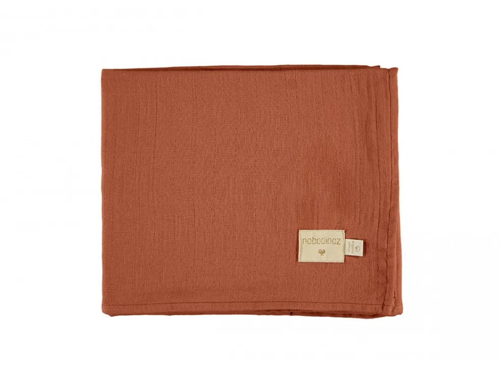 Nobodinoz Mulltuch-Set Toffee Butterfly 100 x 120 cm