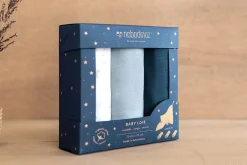 Nobodinoz Mullwindel-Set Blue 3er-Pack 70 x 70 cm