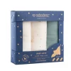 Nobodinoz Mullwindel-Set Eden Green 3er-Pack 70 x 70 cm