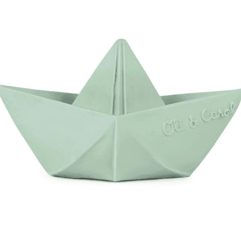 Oli & Carol Origami Boot Minze Bad und Beißspielzeug