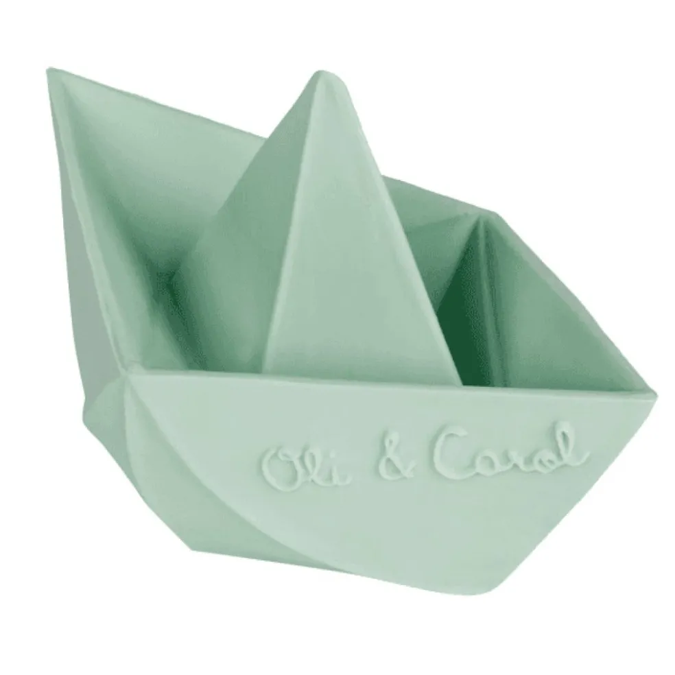 Oli & Carol Origami Boot Minze Bad und Beißspielzeug