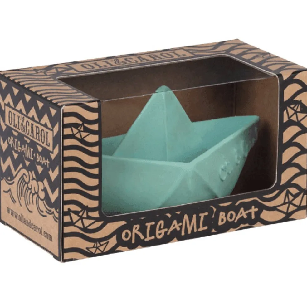 Oli & Carol Origami Boot Minze Bad und Beißspielzeug