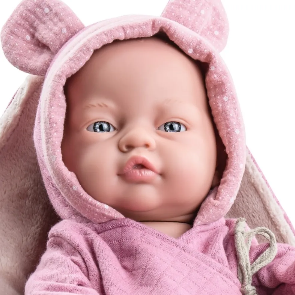 Paola Reina Babypuppe Bebitos Rosa Tuch 45 cm