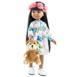 Paola Reina Puppe Amigas Meily Teddybär 32 cm