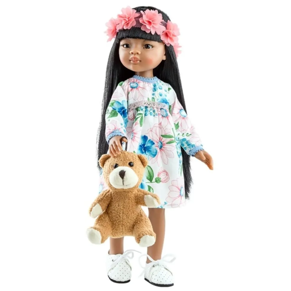 Paola Reina Puppe Amigas Meily Teddybär 32 cm