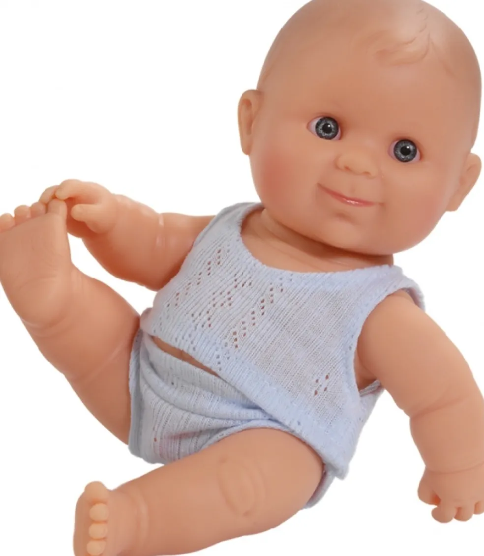 Paola Reina Puppe Puppegie Mit Blau Unterwäsche Junge 21 cm