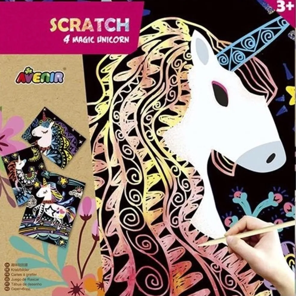 Scratch Creatief Speelgoed Kratzbilder Unicorns