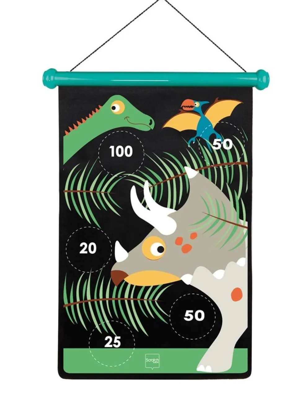 Scratch Creatief Speelgoed Dartspiel Magnetisch Dino Large