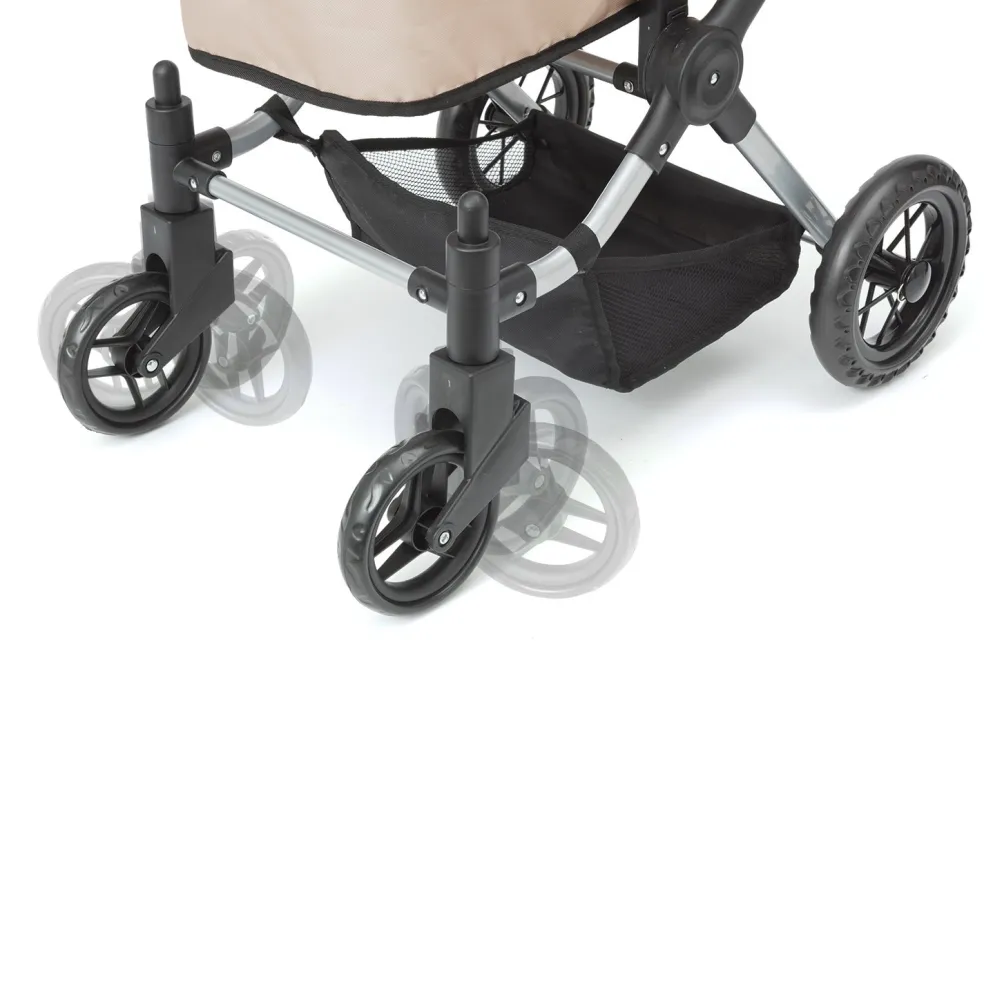 Skrallan Puppenwagen 3-in-1 Rosa