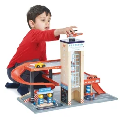 Tender Leaf Toys Holz Garage mit Werkstatt