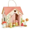 Tender Leaf Toys Puppenhaus Cottage Rosewood Holz