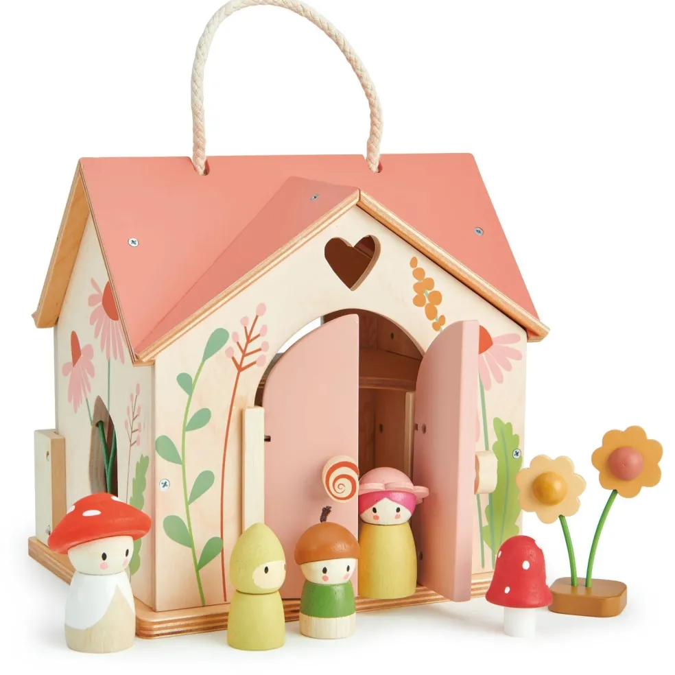 Tender Leaf Toys Puppenhaus Cottage Rosewood Holz