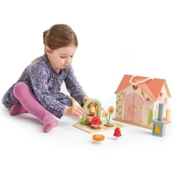 Tender Leaf Toys Puppenhaus Cottage Rosewood Holz