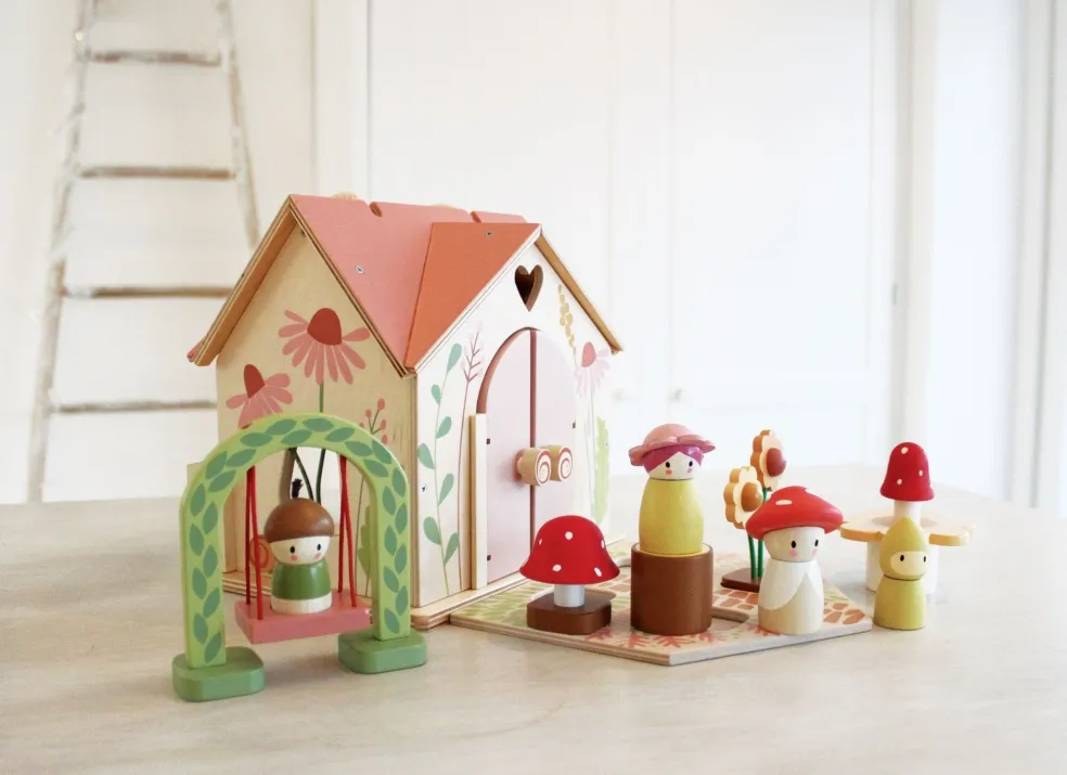 Tender Leaf Toys Puppenhaus Cottage Rosewood Holz