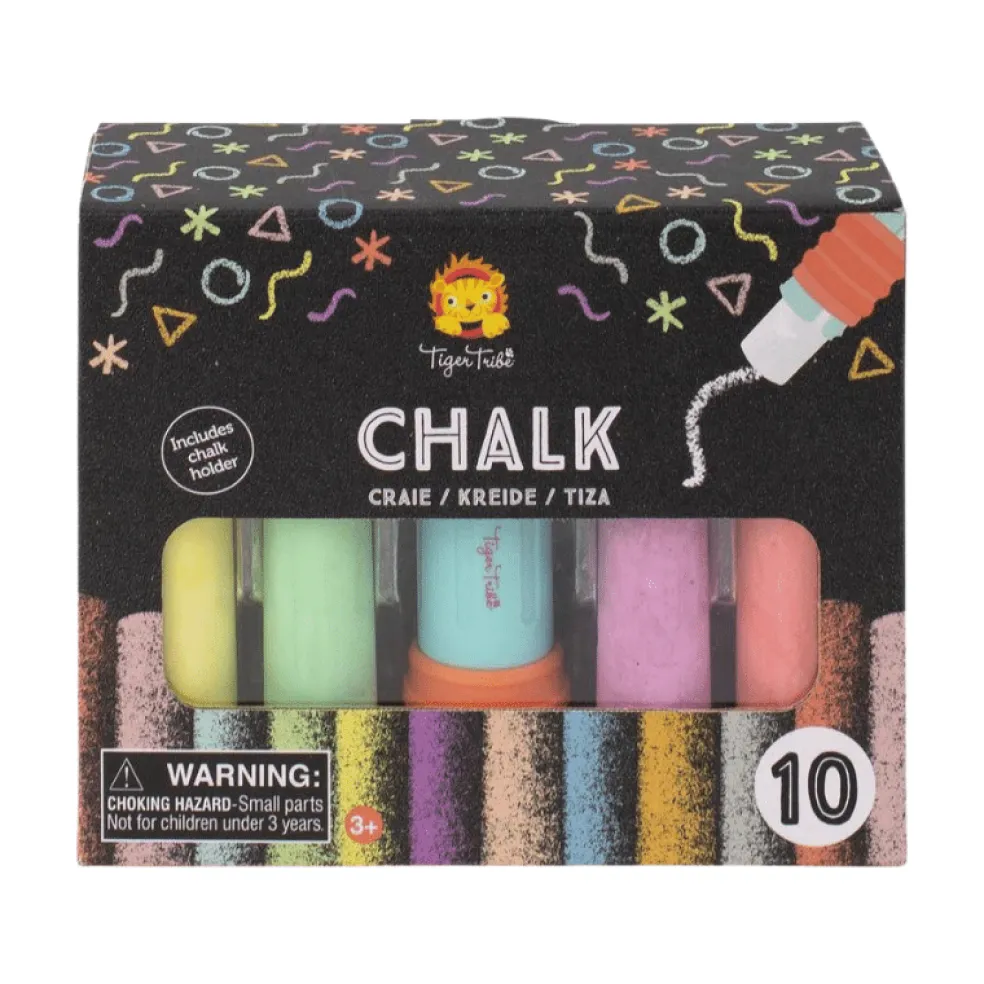 Tiger Tribe Straßenmalkreiden mit Halter 10 Stk.