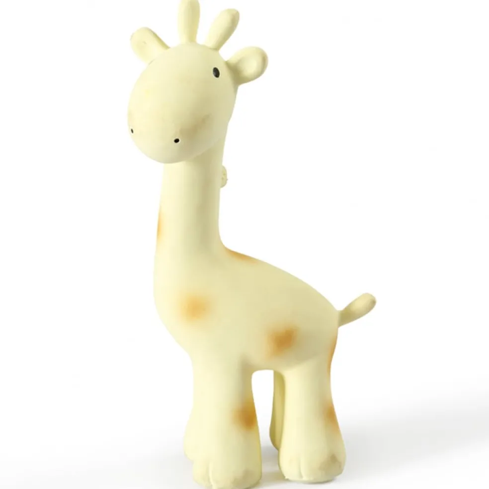 Tikiri Giraffe Badspielzeug und Rassel Gelb