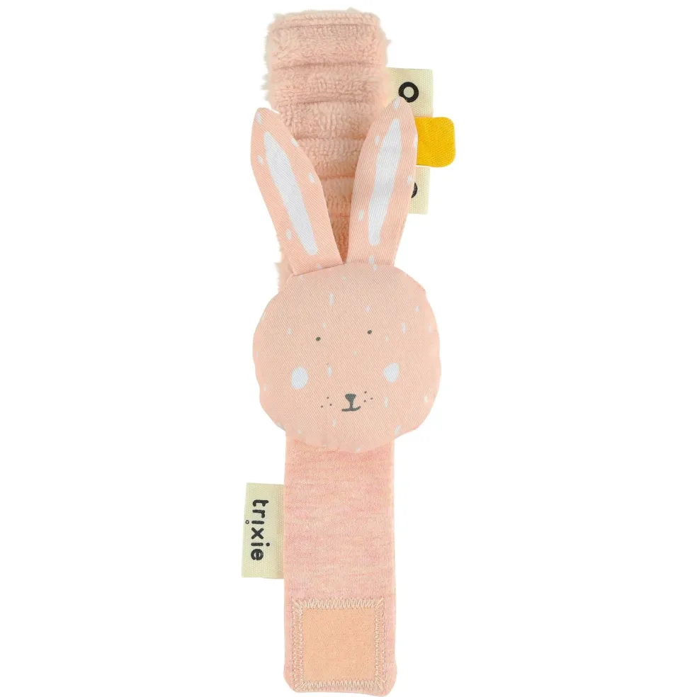 Trixie Baby & Kids Armband Rassel Kaninchen Rosa