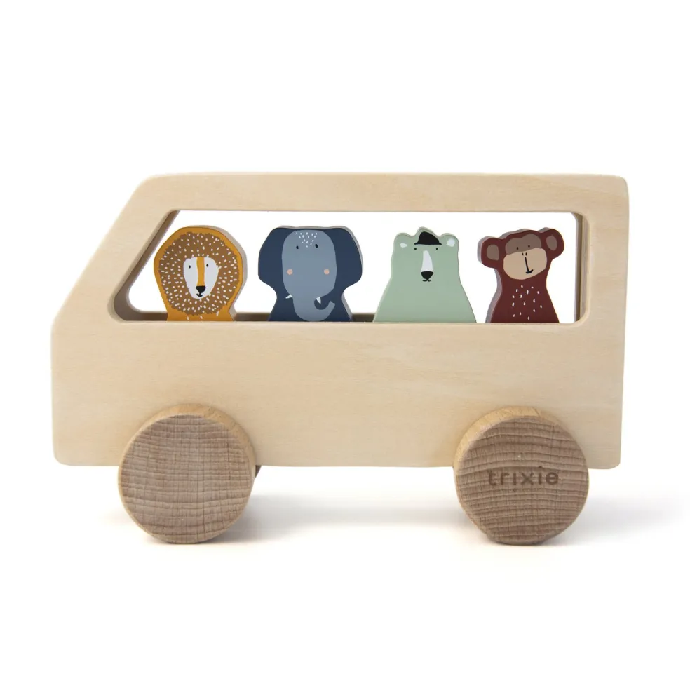 Trixie Baby & Kids Holzbus mit Tieren