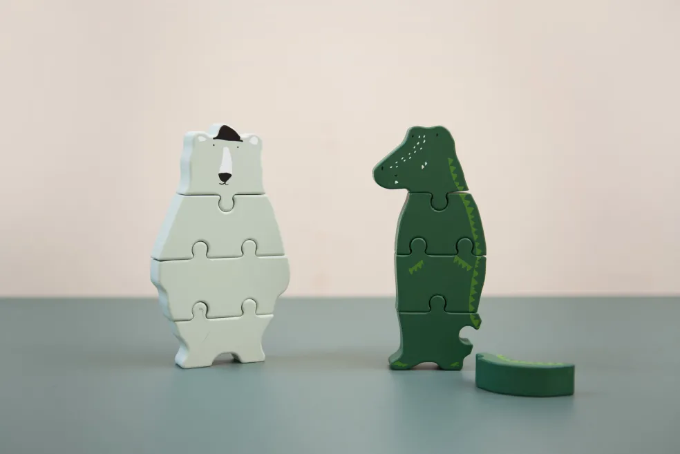 Trixie Baby & Kids Holzpuzzle Tiere Mr. Crocodile
