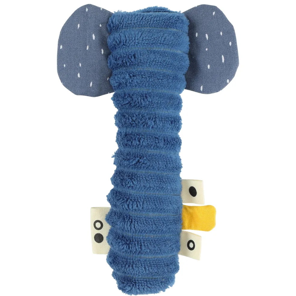Trixie Baby & Kids Quietsch Rassel Elefant Blau