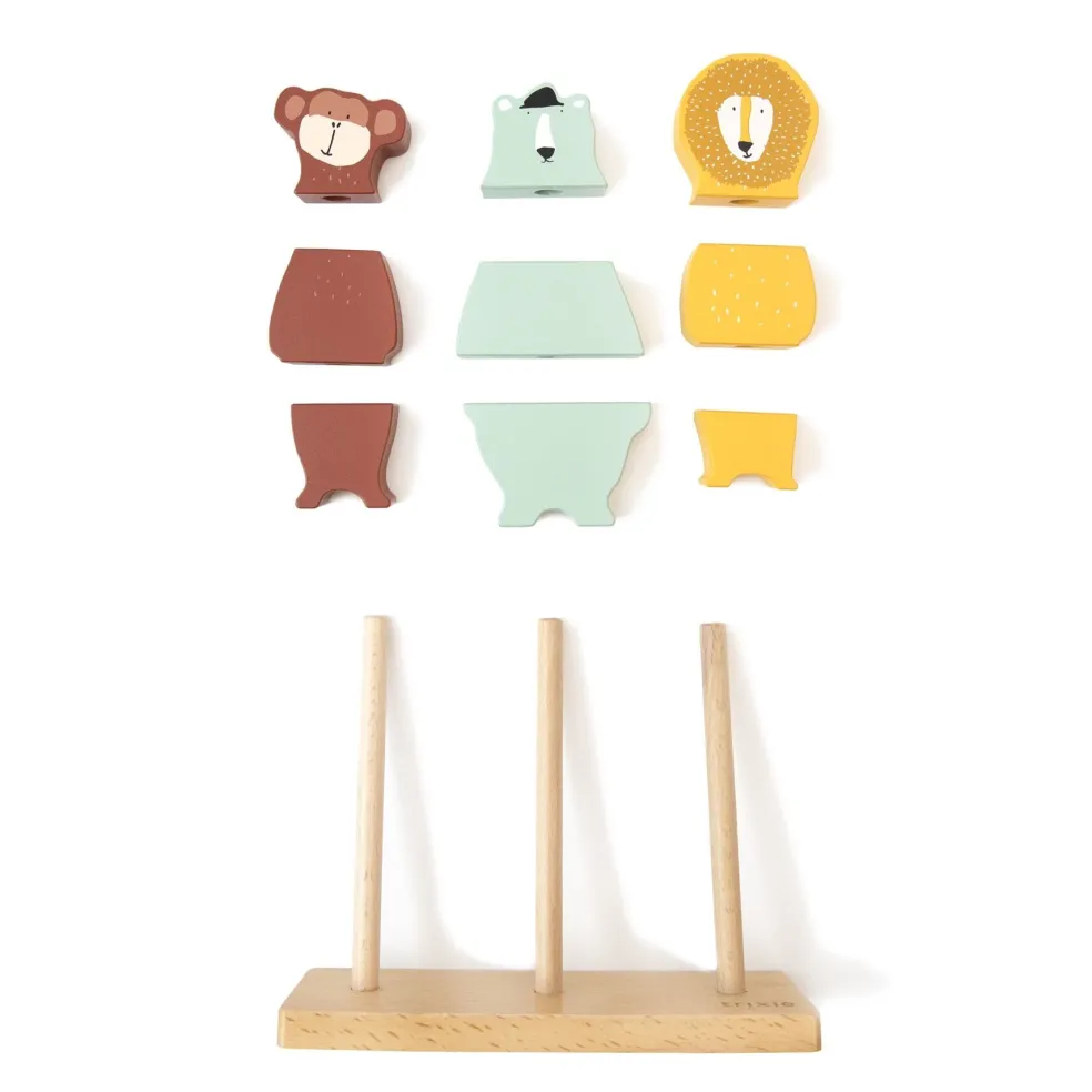 Trixie Baby & Kids Stapelturm Puzzle Tiere Holz