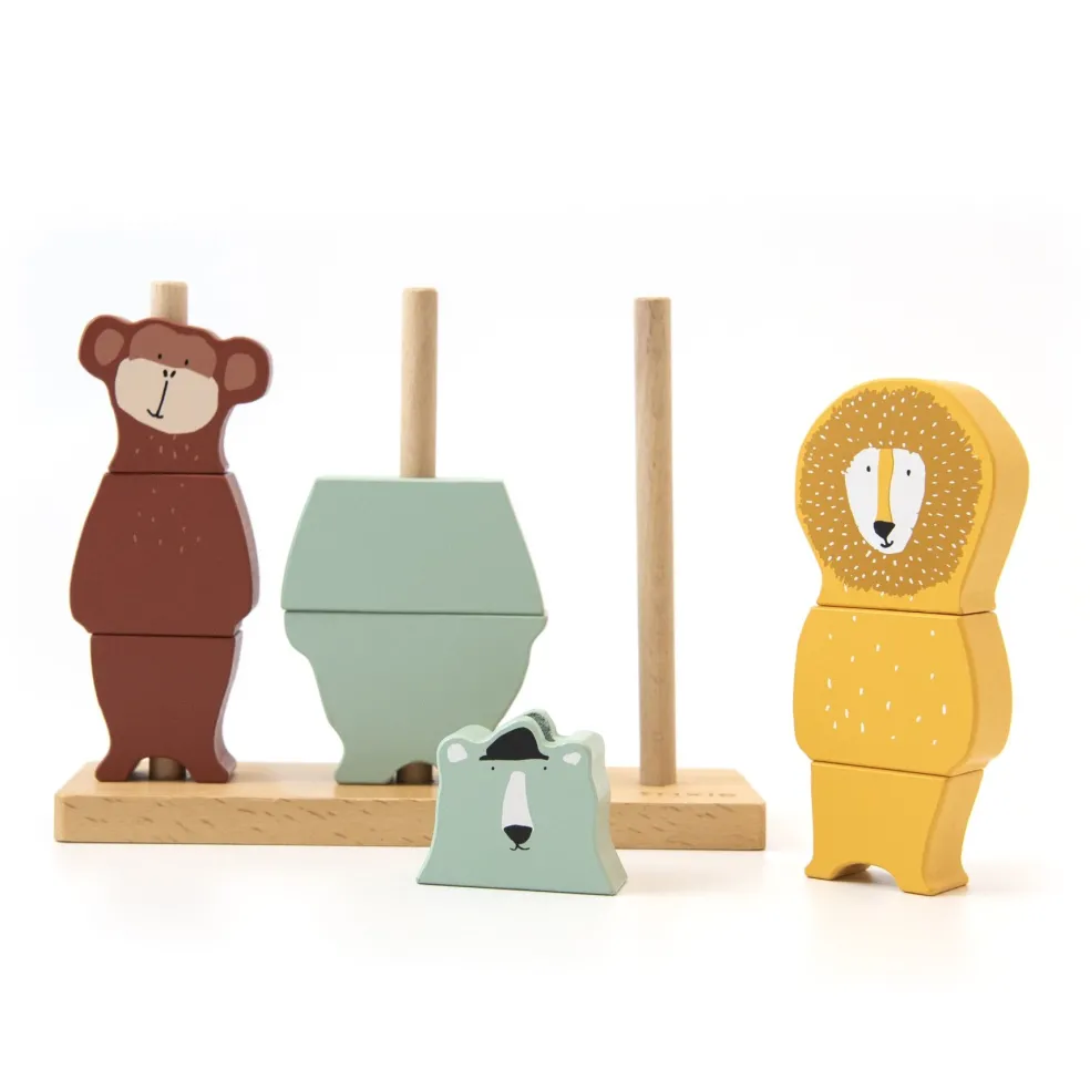 Trixie Baby & Kids Stapelturm Puzzle Tiere Holz