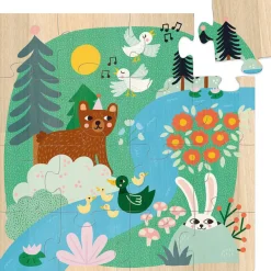 Vilac 3 Holzpuzzle Tiere 16 Teile