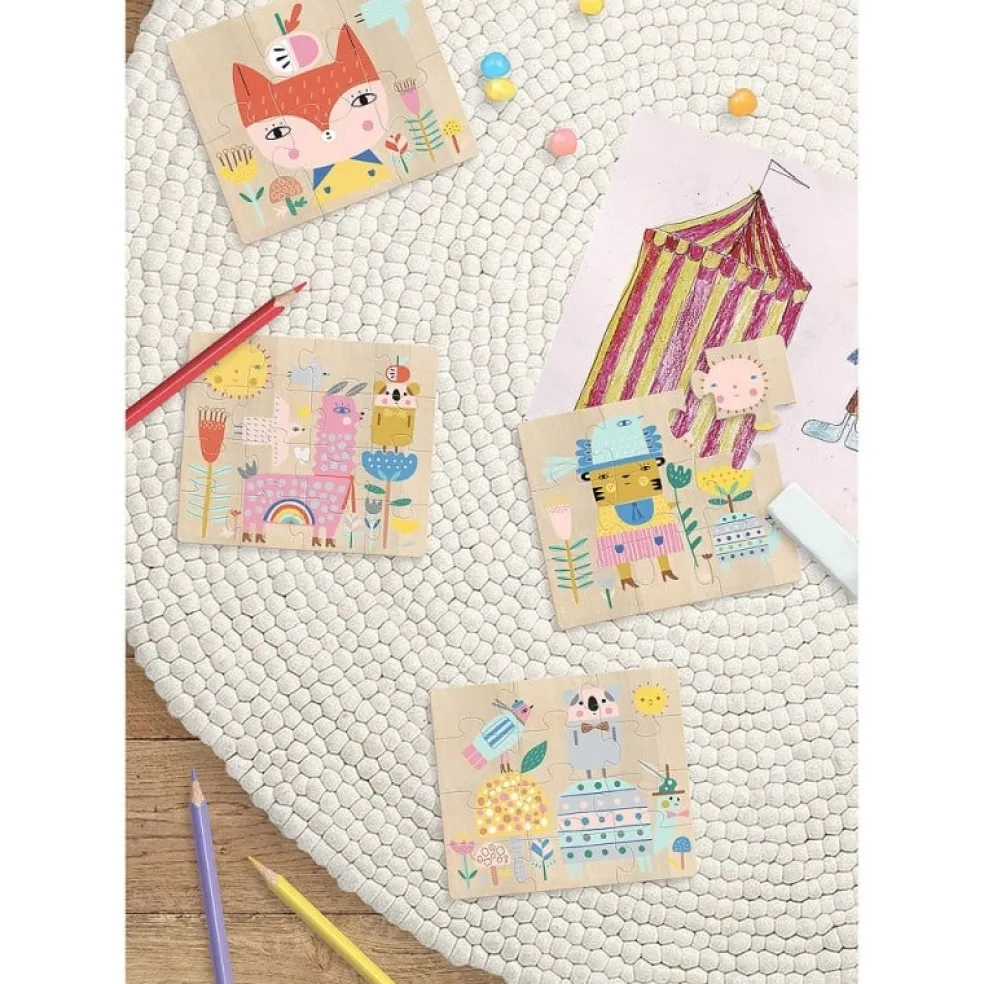 Vilac 4 Puzzles Tieren Suzy Ultman