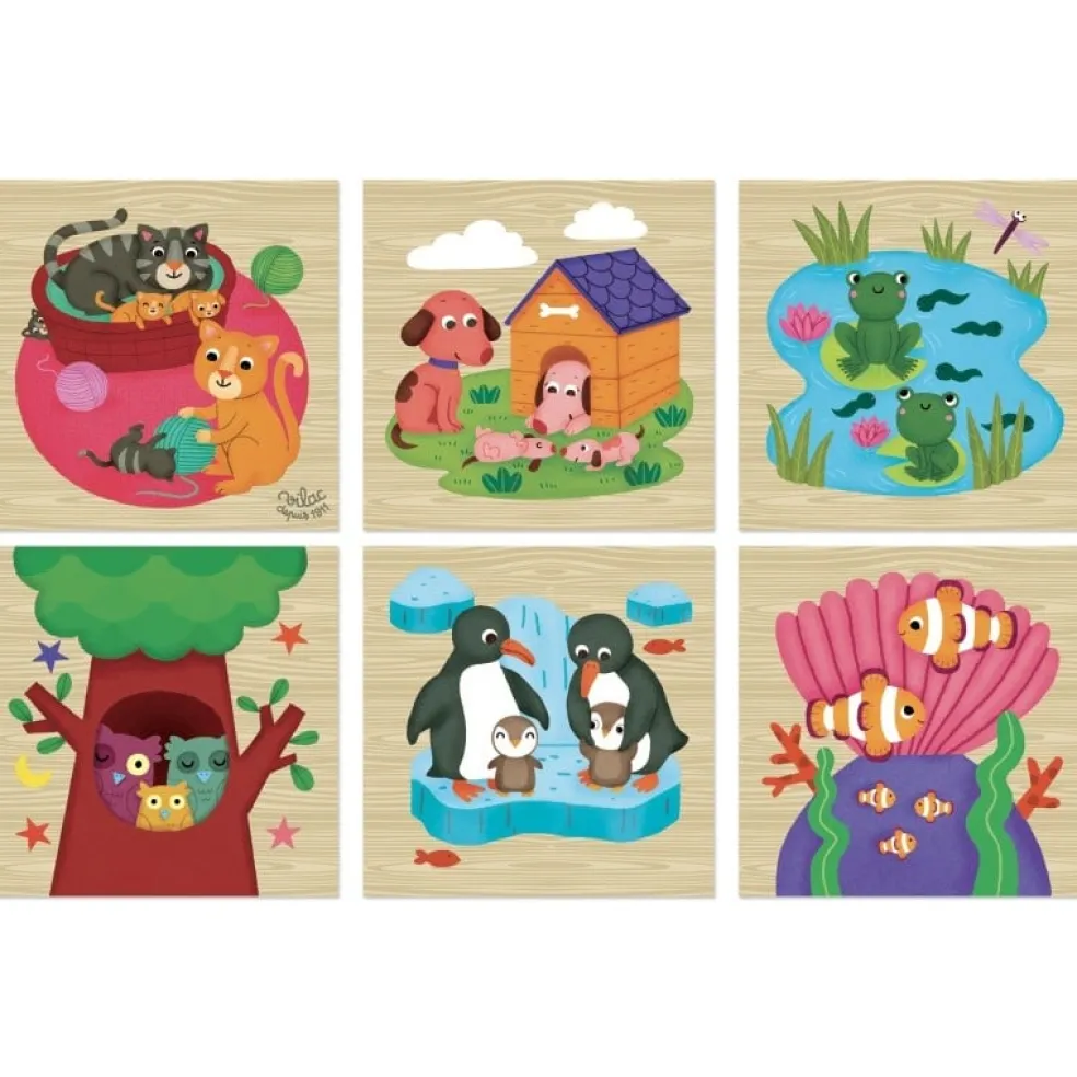 Vilac Holz Blockpuzzle Tiere