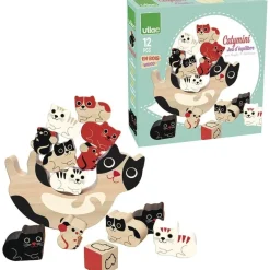 Vilac Stapel Spiel Katzen Holz 7778
