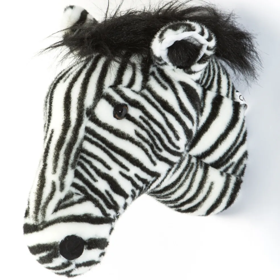 Wild and Soft Zebra Plüschtierkopf Daniel